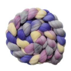 Hand painted Merino wool roving for hand spinning and felting