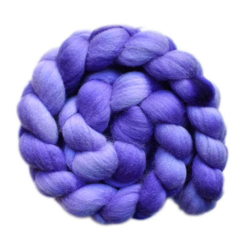 Hand painted Punta Arenas wool roving for hand spinning and felting