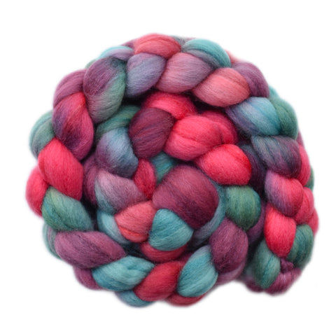 Silk / Polwarth 15/85% Wool Roving - After the Holidays 2 - 4.1 ounces