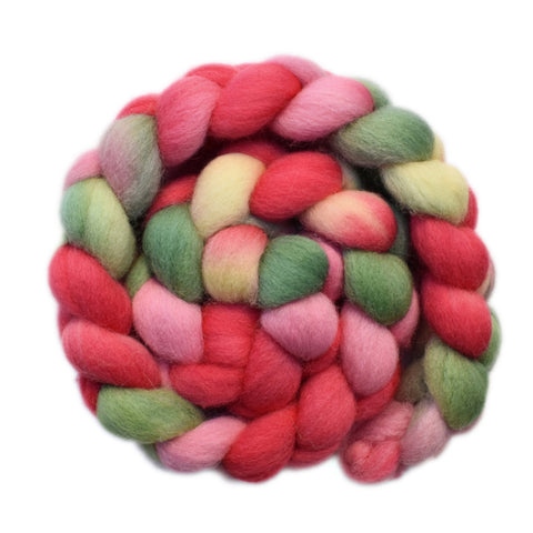 Finn Wool Roving - Rose Bushes 2 - 4.1 ounces