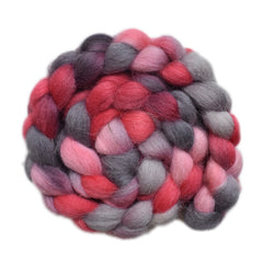 Hand painted Scandinavian mountain wool for hand spinning and felting