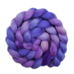 Hand painted Norwegian wool roving for hand spinning and felting