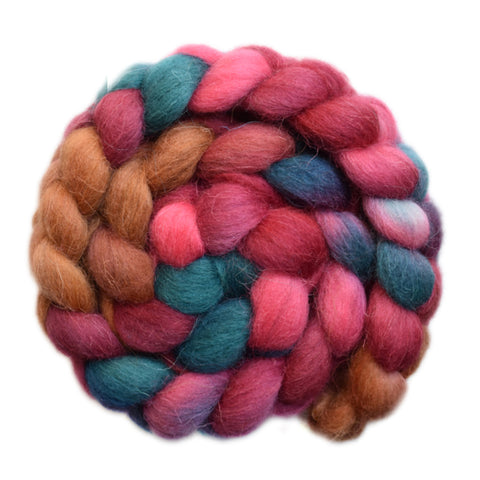 Scandinavian Mountain Wool Roving - First Aid 2- 4.1 ounces