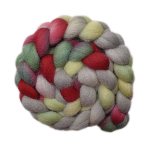 Brecknock Hill Cheviot Wool Roving - Refreshing 1 - 4.1 ounces