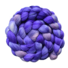 Silk / Polwarth 15/85% Wool Roving - Deep Sleep 1 - 4.4 ounces