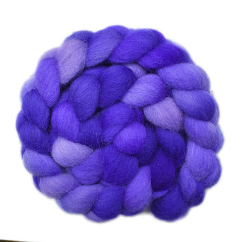 Exmoor Horn Wool Roving - Lupine Flowers 1 - 4.0 ounces