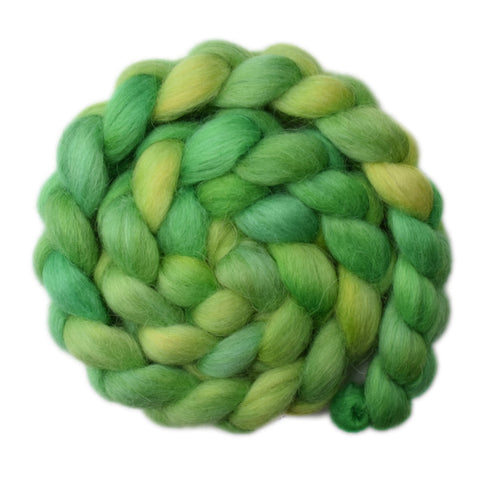 Norwegian Lustre Wool Roving - Hosta in Leaf 2 - 4.2 ounces