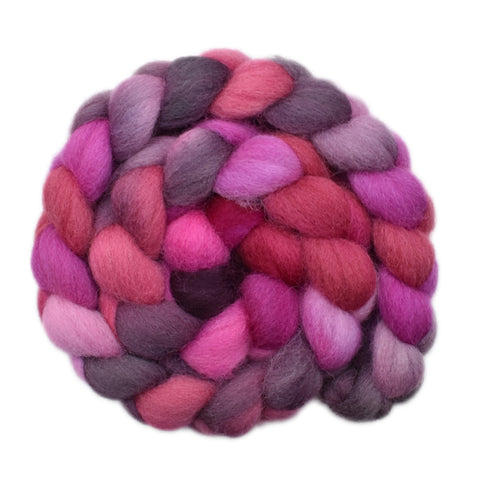 Galway Wool Roving - Purpurite 2 - 4.1 ounces