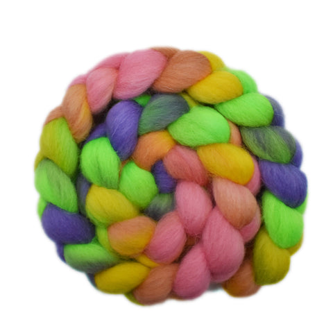 Bergschaf Wool Roving - Easter Eggs 1 - 4.3 ounces