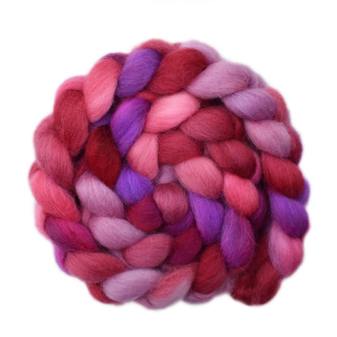 Norwegian Lustre Wool Roving - Heartbeat 1 - 4.3 ounces