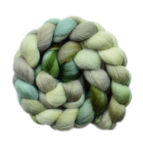 Falkland Wool Roving - Late Summer Lawn - 4.1 ounces