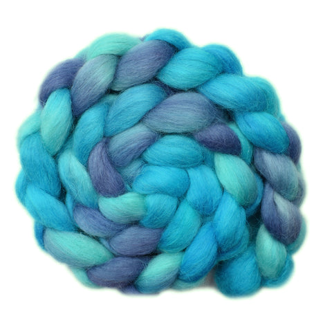 Norwegian Lustre Wool Roving - Lagoon 2 - 4.1 ounces