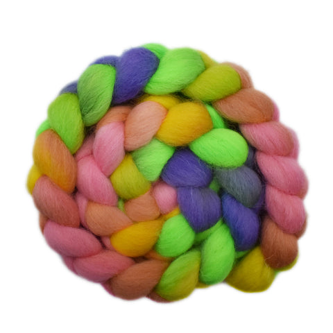 Bergschaf Wool Roving - Easter Eggs 2 - 4.4 ounces