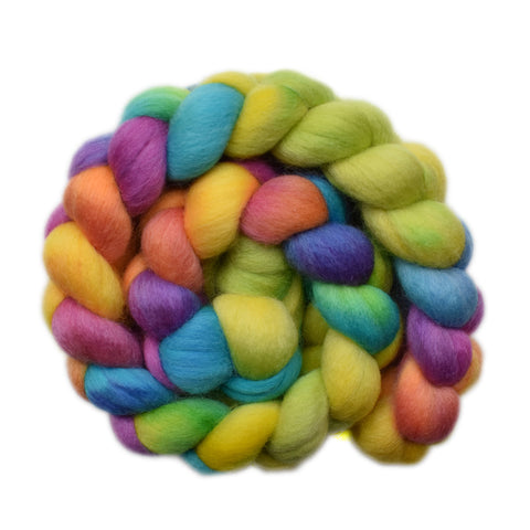 Corriedale Wool Roving - Festival Scene 1 - 4.1 ounces