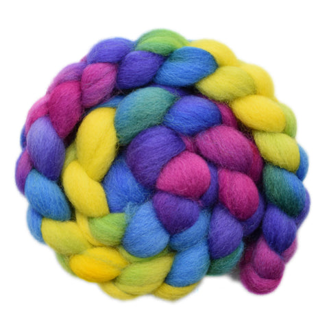 Galway Wool Roving - Spring Flowers 1 - 4.0 ounces