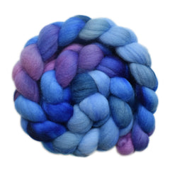 Hand painted Punta Arenas wool roving for hand spinning and felting