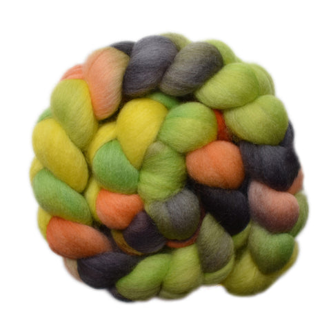 Punta Arenas Wool Roving - Sprouting Leaves 1 - 4.1 ounces
