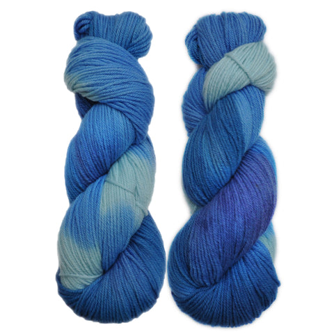 Hand dyed yarn - Merino wool yarn, DK weight, 300 yards - Ved-Ava