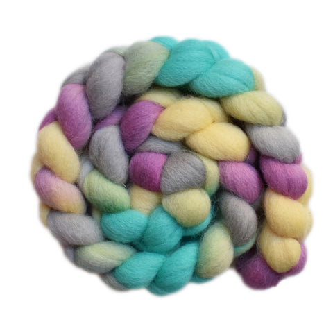 Lleyn Wool Roving - Gemstones 1 - 4.0 ounces