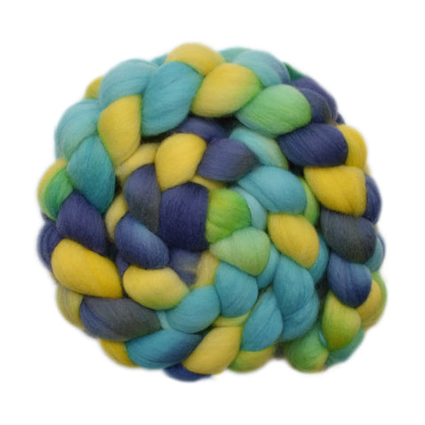 South American Wool Roving - Sun & Sky 2 - 4.2 ounces