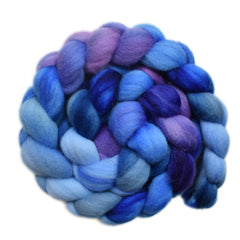 Hand painted Punta Arenas wool roving for hand spinning and felting