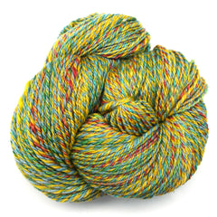 Handspun wool yarn for knitting, crocheting and weaving