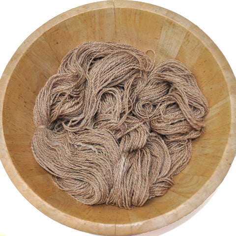 Handspun wool, Shetland & other wool / Alpaca / Bamboo, DK weight, 375 yards - Sand Dune