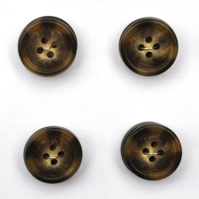 Dark Brown Faux Horn Buttons - Set of 12 – Edgewood Garden Studio