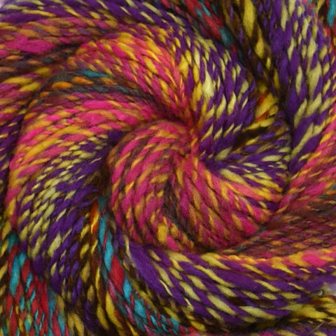 Handspun yarn - Wool, worsted weight, 140 yards - Festival Melody Art Yarn