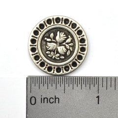 Button with ruler