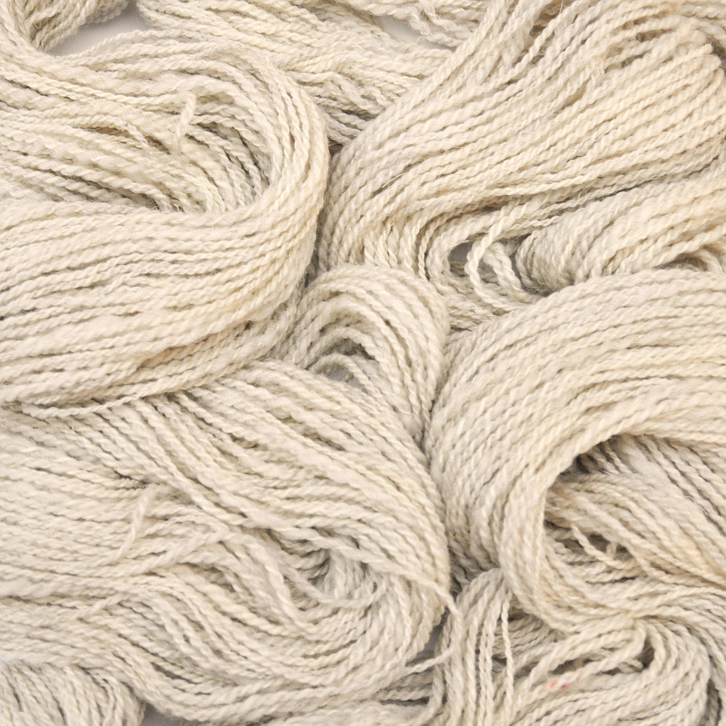 Kondoos Pure Worsted Wool Yarn. 3-Ply Soft Yarn for Hand Knitting and crochet,socks (1 Hank of Abt. 150 Gr / 5,3 Oz). (Ecru)